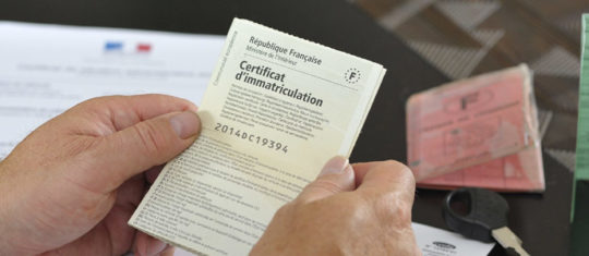 changer de carte grise