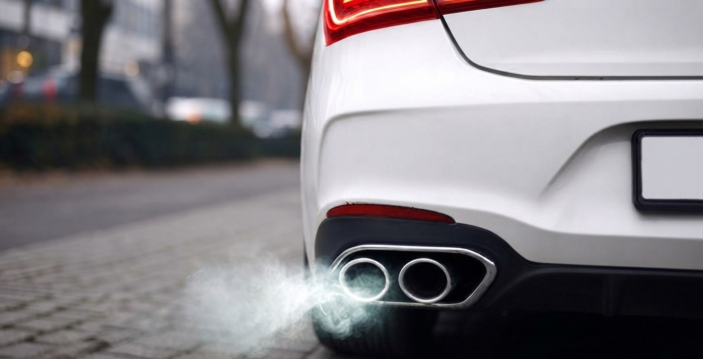 Un conseiller automobile montre les caractéristiques écologiques d'un véhicule électrique à un acheteur potentiel, pointant vers la vignette Crit'Air et le port de recharge
